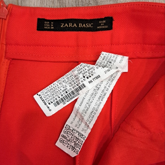 ZARA BASIC Red Pencil Skirt - Picture 3 of 4